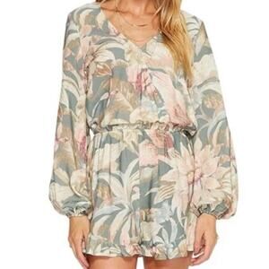 Show Me Your MuMu Floral Jumpsuit in Pink and Green